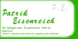 patrik eisenreich business card